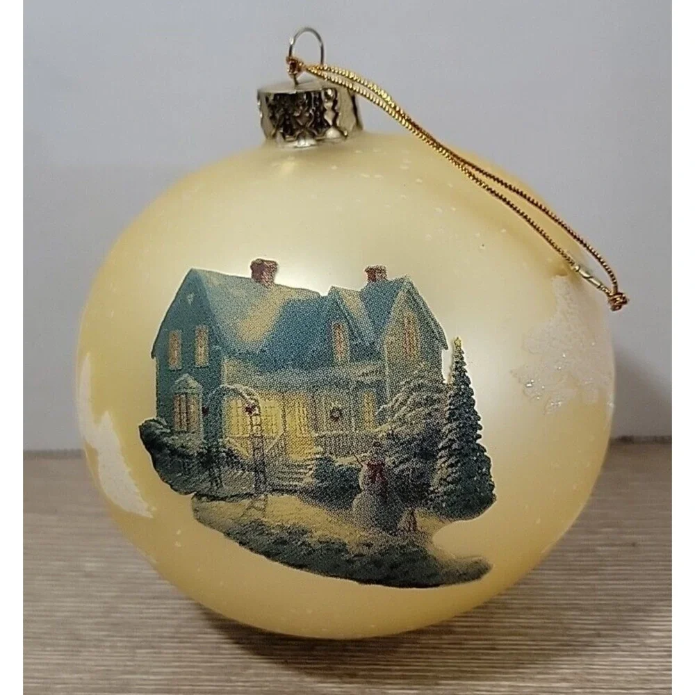 Christmas Ornament THOMAS‎ KINKADE Glass BLESSINGS OF CHRISTMAS 4